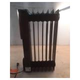 1500-Watt Black Indoor Electric Oil-Filled Radiator Convection Radiant Space Heater with Remote Control for Living Space - Retail: $100