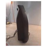 1500-Watt 20 in. Black Electric Console Ceramic Space Heater with Tip-Over Switch, Adjustable Louvers, Timer, Remote - Retail: $90