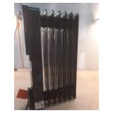 1500-Watt Black Indoor Electric Oil-Filled Radiator Convection Radiant Space Heater with Remote Control for Living Space (See Details)- Retail: $100