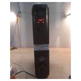 1500-Watt Black Indoor Electric Oil-Filled Radiator Convection Radiant Space Heater with Remote Control for Living Space - Retail: $100