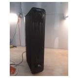 1500-Watt Black Indoor Electric Oil-Filled Radiator Convection Radiant Space Heater with Remote Control for Living Space - Retail: $100