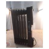 1500-Watt Black Indoor Electric Oil-Filled Radiator Convection Radiant Space Heater with Remote Control for Living Space (See Details) - Retail: $100