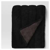 Channel Faux Fur Throw Black - Threshold -