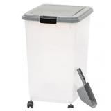 Amazon Basics Airtight Dog Food Storage Container with Scoop - 69 QT (Damage on Bottom)