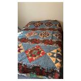 Handmade Handquilted Quilt - 88 x 100