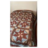 Handmade Quilt - 94 x 116Some tears.  Mostly on backing