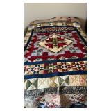 Beautiful, Prize Winning Handmade Quilt - 96 x 80