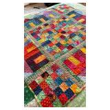 Handmade Quilt - 40 x 40 Two sided