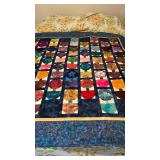 Handmade commemorative quilt  - 57 x 57