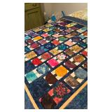Handmade commemorative quilt  - 57 x 57