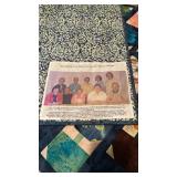 Handmade commemorative quilt  - 57 x 57