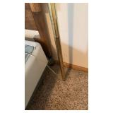 Mid Century Tension Pole Lamp with 3 Glass Shades