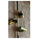 Adjustable Floor Lamp with Multiple Brass Heads
