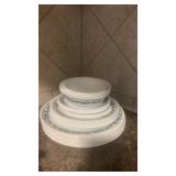 Corelle Old Town Blue Dinnerware 25 pieces