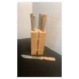 Ekco Kitchen Knife Set with Wooden Block