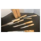 Ekco Kitchen Knife Set with Wooden Block