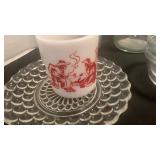 Hopalong Cassidy coffee cup, milk jugs and dessert bowls