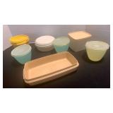 Tupperware and  Rubbermaid storage containers