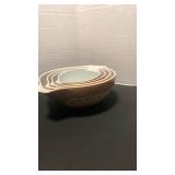 Pyrex Woodland Brown Mixing Bowl Set