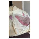 Quilt squares and material scraps