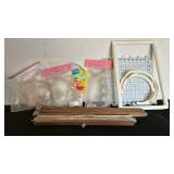 Crafting supplies, purse handle tubing, fabric bonder and more