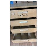 Metal McCalls Cabinets 37 Inches tall, 27 1/2 Inches wide and 25 inches deep