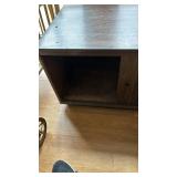 Cabinet with sliding doors 16 inches tall, 36 inches wide and 20 inches deep