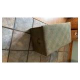 Wooden Storage Cabinet with Diagonal Pattern Fabric - 15 inches tall, 31 inches wide and 17 inches deep