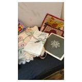 Hand embroidery, crochet and quilting pieces