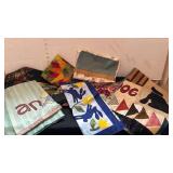 Handmade Easter pillowcase, placemats, napkin, unfinished pieces and more