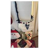 Handmade Christmas pieces and two tea towels