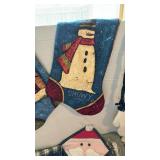 Handmade Christmas pieces and two tea towels