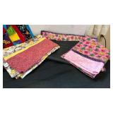 Handmade Quilted pieces and two pillow cases - one is for a small pillow and a wall hanging