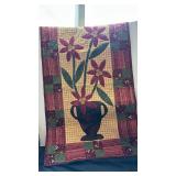 Handmade Quilted pieces and two pillow cases - one is for a small pillow and a wall hanging