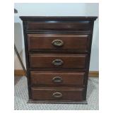 Side table with storage drawers