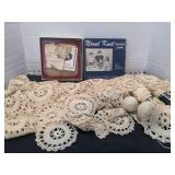 Weaving loom and incomplete tablecloth