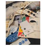 Mixed lot of buttons and buckles