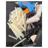 Mini glue guns and glue sticks