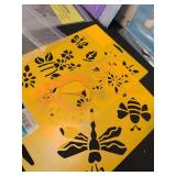 Plastic stencil plates