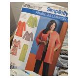 Box of XXL clothing patterns