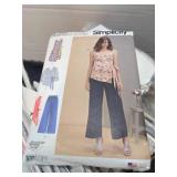 Box of XXL clothing patterns Lot 2