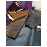 Leather scraps in tub, Walnut Hollow Heat Tool