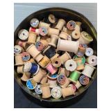 Thread on old spools