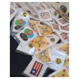 Large lot enamel shop hop quilting pins