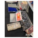 Assorted beads, trim, sequins and more
