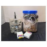 Assorted craft supplies