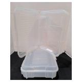 Hinged Rubbermaid containers