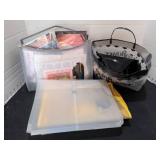 Craft patterns, leather scrap and organizers