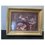 Decorative Gold Framed Kittens Print
