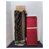 Fabric bolts - Geometric Print and Solid Red lot 1